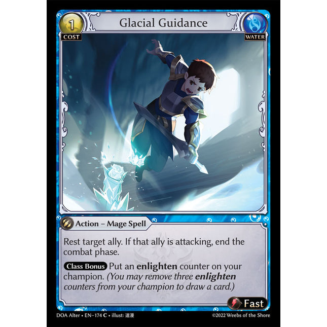 Glacial Guidance - DOA Alter EN-174 - x4 - Common - Near Mint - Non-Foil - Grand Archive TCG