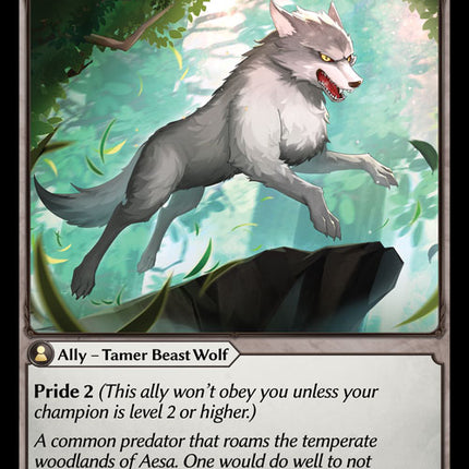 Gray Wolf - DOA 1st EN-089 - Common - Near Mint - Foil - Grand Archive TCG