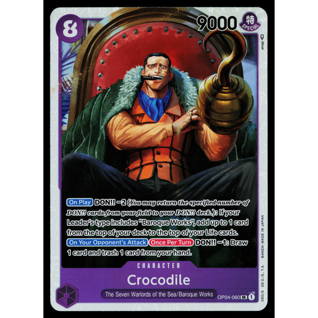 Crocodile - OP04-060 - NM - Super Rare - English OP04 - One Piece TCG