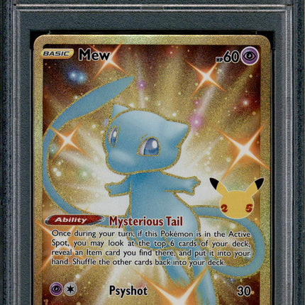 Mew - 025/025 - PSA 9 - Secret Rare - Celebrations - Pokemon - 61971