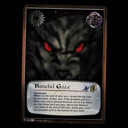 Baneful Gaze - 760 - NM - 1st Edition Foil - S21 - Naruto CCG - D4-17