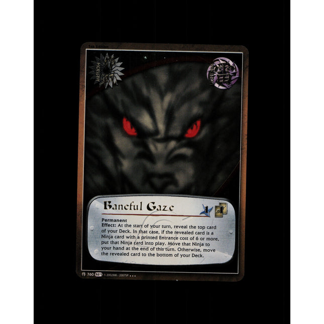 Baneful Gaze - 760 - NM - 1st Edition Foil - S21 - Naruto CCG - D4-17