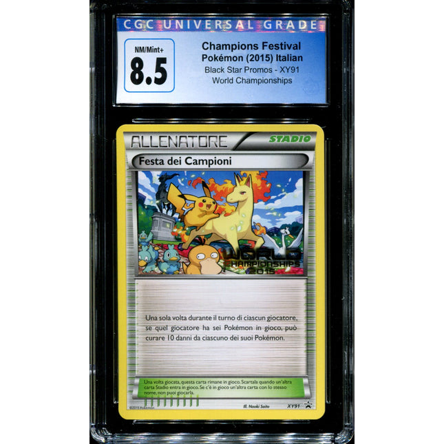 Champions Festival - XY91 - CGC 8.5 - Black Star Promos - Italian - World C. - Pokemon - 94065