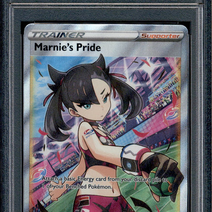 Marnie's Pride - 171/172 - PSA 10 - Full Art - Brilliant Stars - Pokemon - 76461