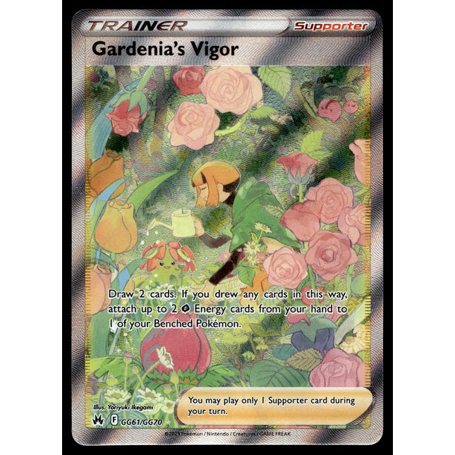 Gardenia's Vigor - GG61/GG70 - NM - Full Art - Crown Zenith - Pokemon - C2-15