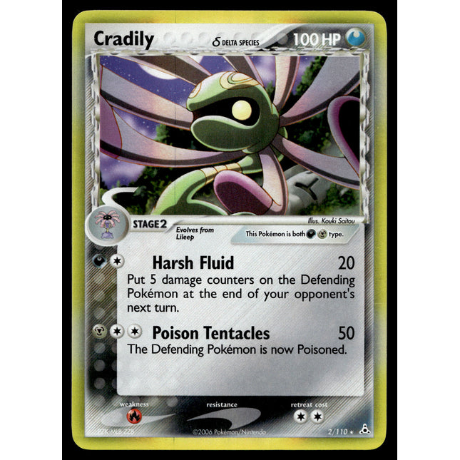 Cradily - 2/110 - NM - Holo - Holon Phantoms - Pokemon - A9-69