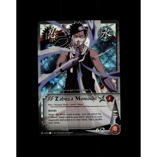 Zabuza Momochi - us033 - NM - 1st Edition Foil - Promo Diamond - Naruto CCG - D4-169
