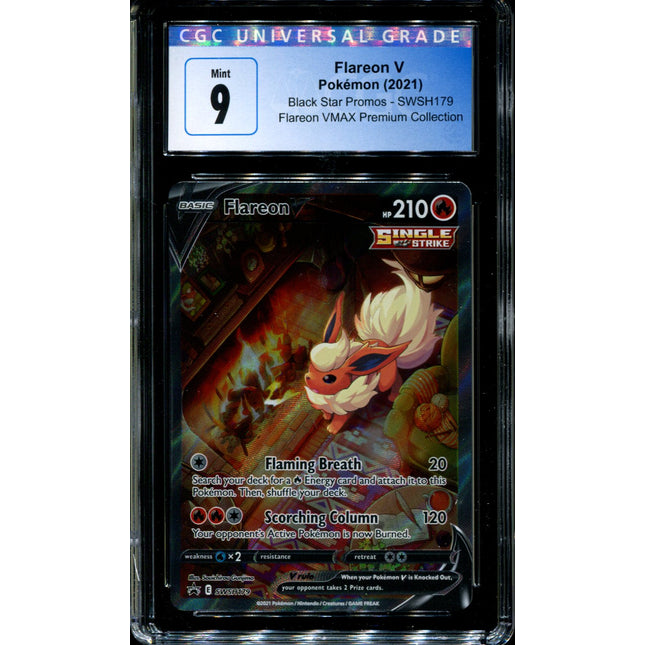 Flareon V - SWSH179 - CGC 9 - Black Star Promos - Alternate Art - Pokemon - 92296