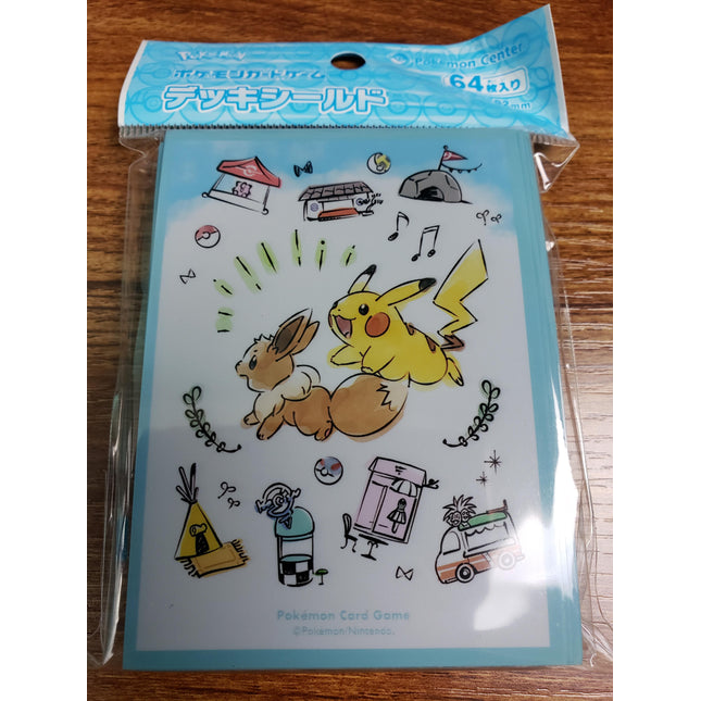 Pokemon Market - Pikachu & Eevee - Japanese - Set of 64 Pokemon Card Sleeves