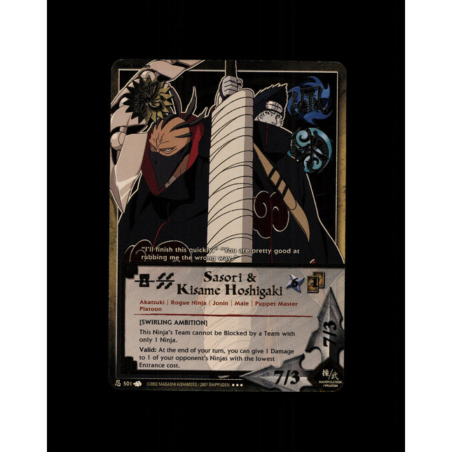 Sasori & Kisame Hoshigaki - 501 - NM - 1st Edition - Foil - Naruto CCG - D4-157