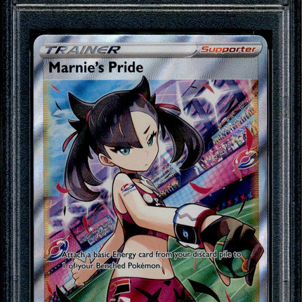 Marnie's Pride - 171/172 - PSA 9 - Full Art - Brilliant Stars - Pokemon - 68729