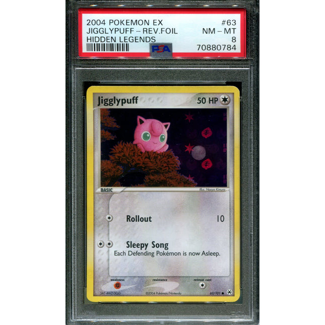 Jigglybuff - 63/101 - PSA 8 - Reverse Holo - Hidden Legends - Pokemon - 80784