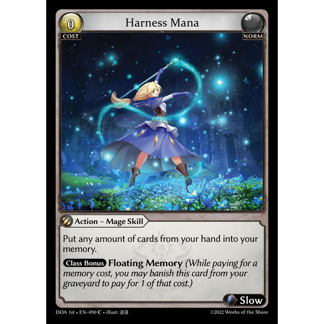 Harness Mana - DOA 1st EN-090 - Common - Near Mint - Non-Foil - Grand Archive TCG