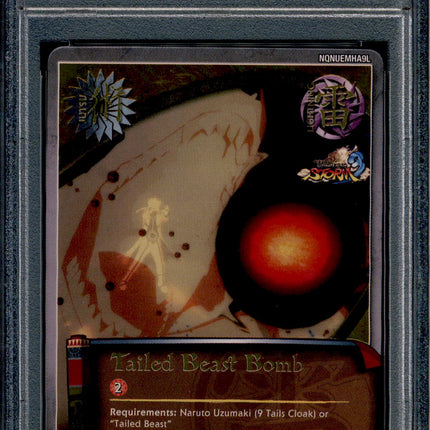 Tailed Beast Bomb - 1014 - PSA 9 - Foil SR - S28 - Naruto CCG - 96268