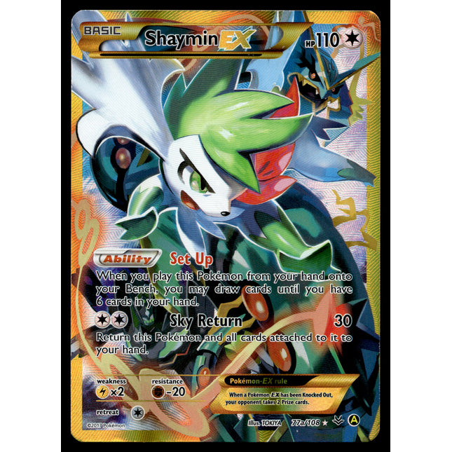 Shaymin EX - 77a/108 - NM - Secret Rare - Promo - Pokemon - A9-124
