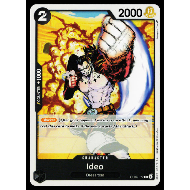 Ideo - OP04-077 - NM - Common - English OP04 - One Piece TCG