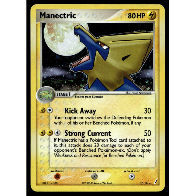 Manectric - 8/100 - NM - Holo - Crystal Guardians - Pokemon - A9-30