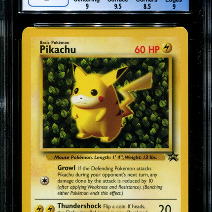 Pikachu - 1 - CGC 9 - Black Star Promo - Pokemon League - Pokemon - 82001