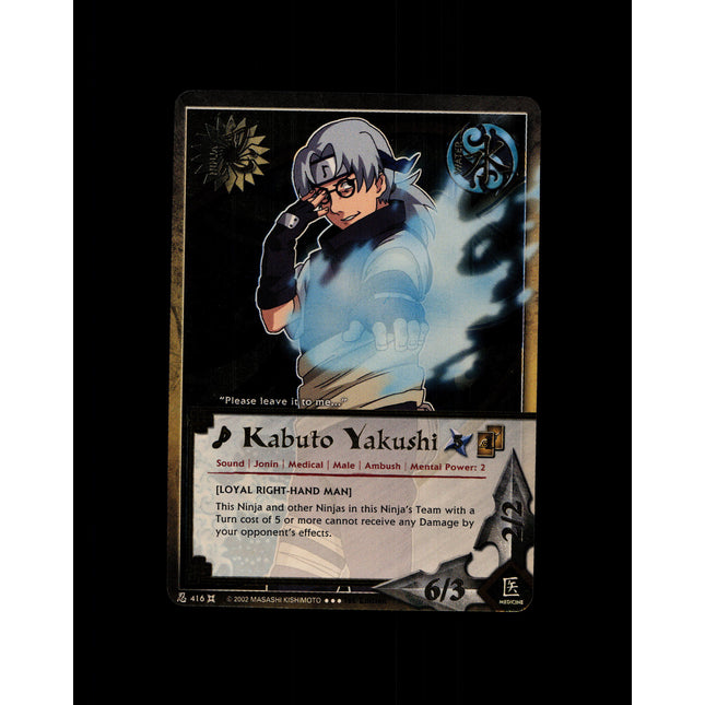 Kabuto Yakushi - 416 - NM - 1st Edition - Foil - Naruto CCG - D4-220