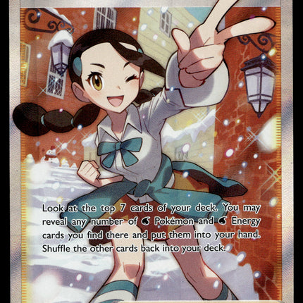 Candice - 189/195 - PSA NM - Full Art - Silver Tempest - Pokemon - A5-43