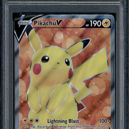 Pikachu V - 157/172 - PSA 10 - Full Art - Brilliant Stars - Pokemon - 73385