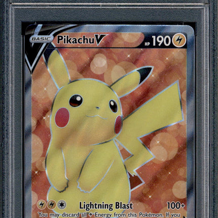 Pikachu V - 157/172 - PSA 10 - Full Art - Brilliant Stars - Pokemon - 68935