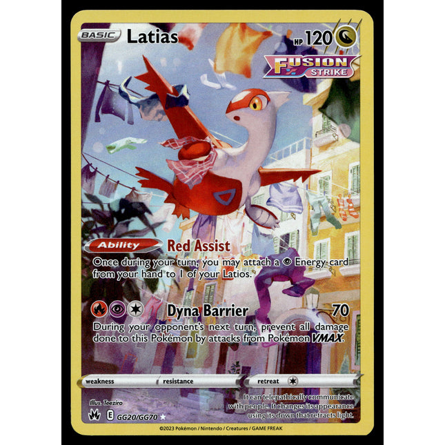 Latias - GG20/GG70 - NM - Full Art - Crown Zenith - Pokemon - A6-25