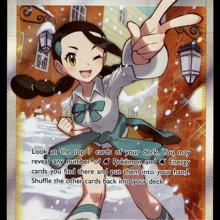 Candice - 189/195 - PSA NM - Full Art - Silver Tempest - Pokemon - A5-47