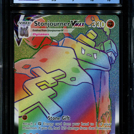 Stonjourner Vmax - 205/202 - CGC 9.5 Gem Mint - Sword & Shield - 02290