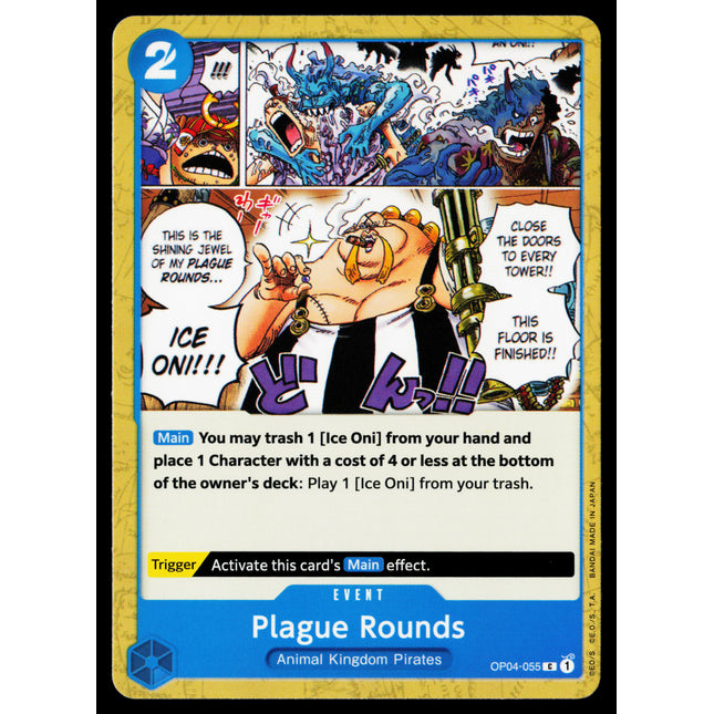 Plague Rounds - OP04-055 - NM - Common - English OP04 - One Piece TCG