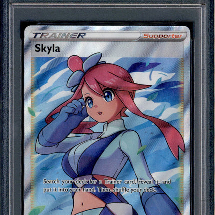 Skyla - 072/072 - PSA 9 - Full Art - Shining Fates - Pokemon - 80033