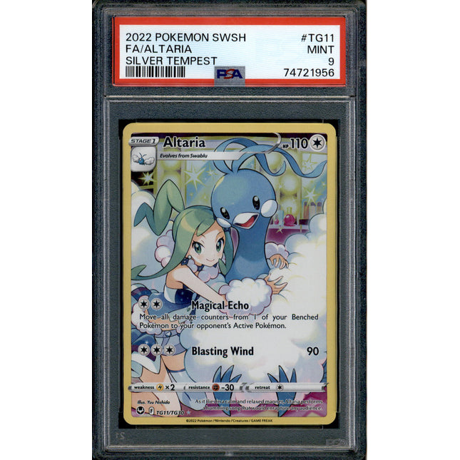 Altaria - TG11/TG30 - PSA 9 - Character Rare - Silver Tempest - Pokemon - 21956