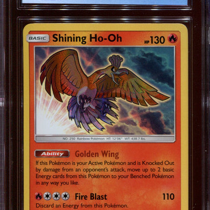 Shining Ho-oh - SM70 - CGC 9 Mint - Black Star Promo - Shining Legends - 68281