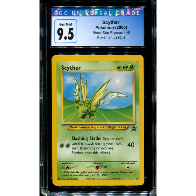 Scyther - 45 - CGC 9.5 - Black Star Promo - Pokemon - 54138