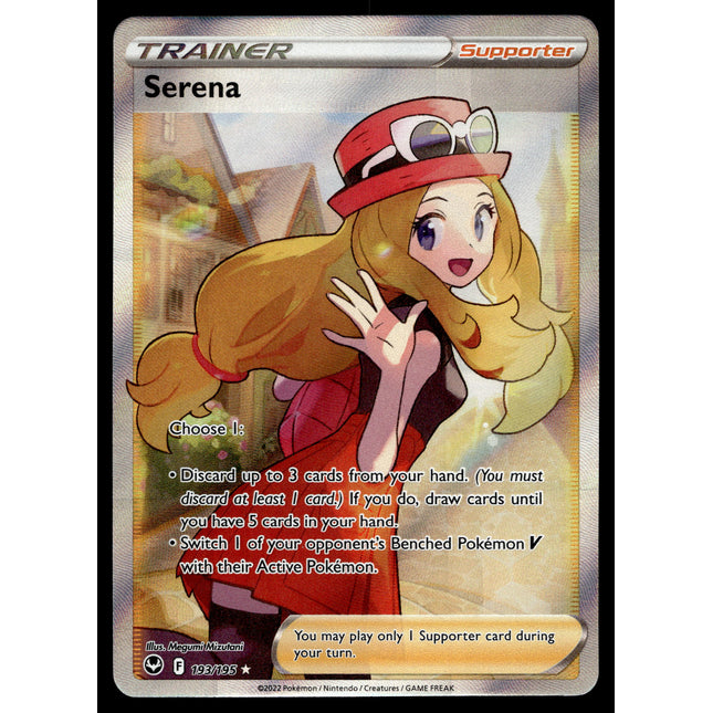 Serena - 193/195 - NM - Full Art - Silver Tempest - Pokemon - C2-4