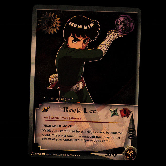 Rock Lee - us020 - NM - Foil - Promo - Naruto CCG - E1-69