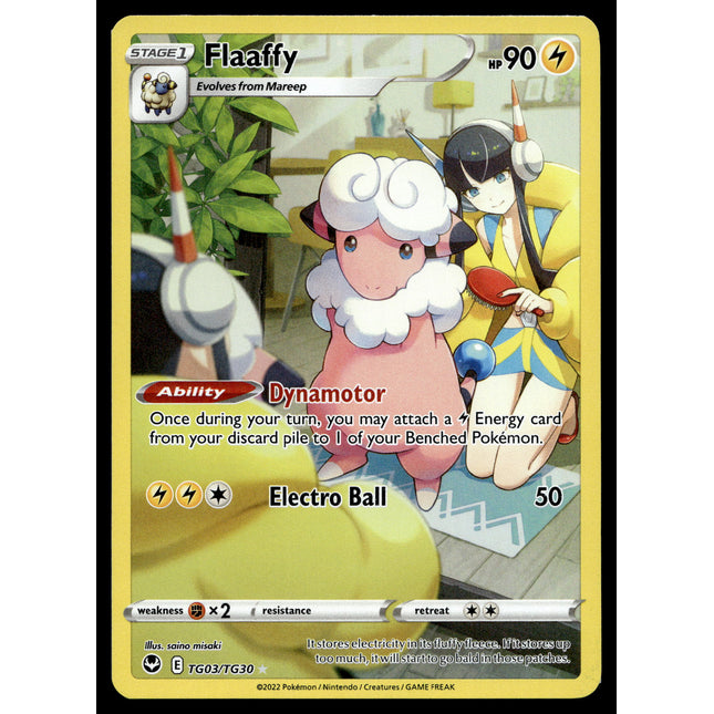 Flaaffy - TG03/TG30 - NM - Full Art - Silver Tempest - Pokemon - A6-35