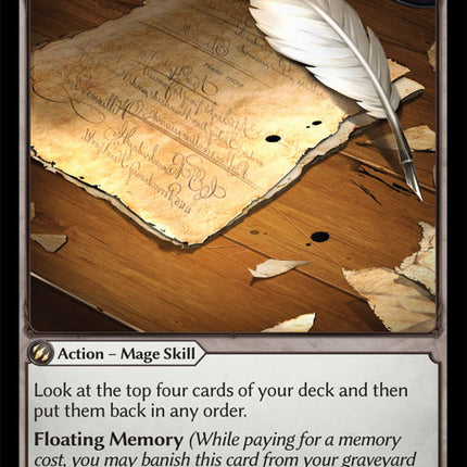 Idle Thoughts - DOA Alter EN-092 - x4 - Common - Near Mint - Non-Foil - Grand Archive TCG
