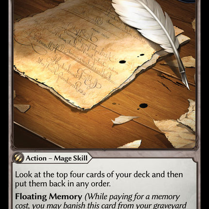 Idle Thoughts - DOA 1st EN-092 - Common - Near Mint - Non-Foil - Grand Archive TCG
