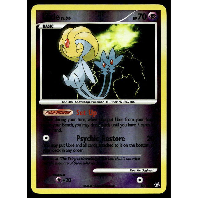 Uxie - 43/146 - NM - Reverse Holo - Legends Awakened - Pokemon - A9-82