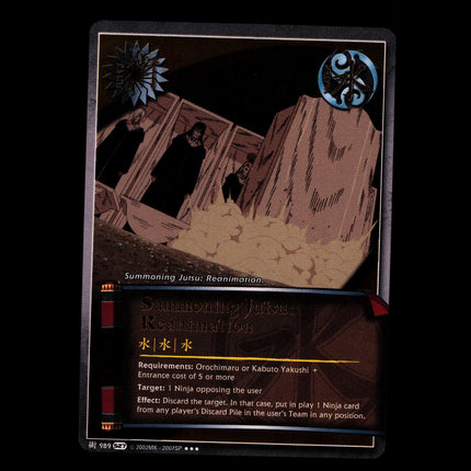 Summoning Jutsu: Reanimation - 989 - NM - Foil - S27 - Naruto CCG - E1-144