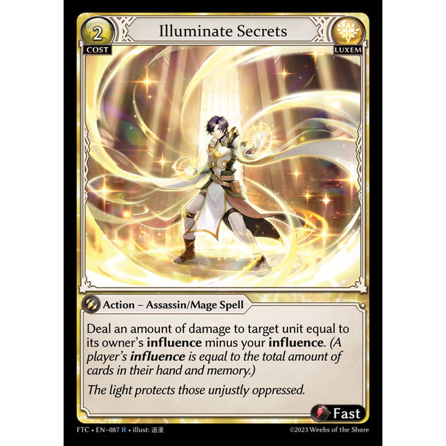 Illuminate Secrets - FTC EN-087 - x1 - R - NM - Foil - Grand Archive TCG