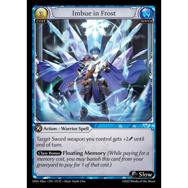 Imbue in Frost - DOA Alter EN-175 - x4 - Common - Near Mint - Non-Foil - Grand Archive TCG