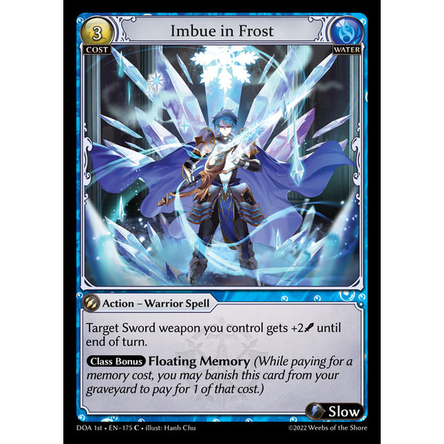 Imbue in Frost - DOA 1st EN-175 - Common - Near Mint - Foil - Grand Archive TCG