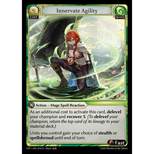 Innervate Agility - FTC EN-076 - x1 - R - NM - Non-Foil - Grand Archive TCG
