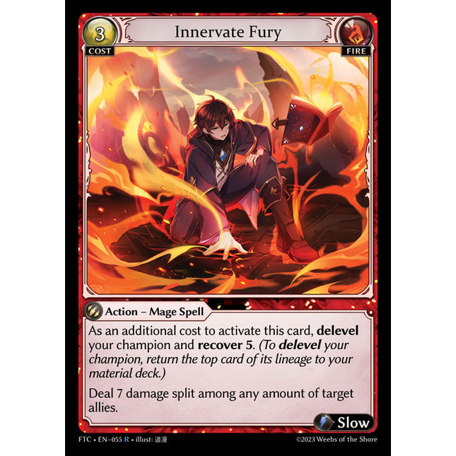 Innervate Fury - FTC EN-055 - x1 - R - NM - Foil - Grand Archive TCG