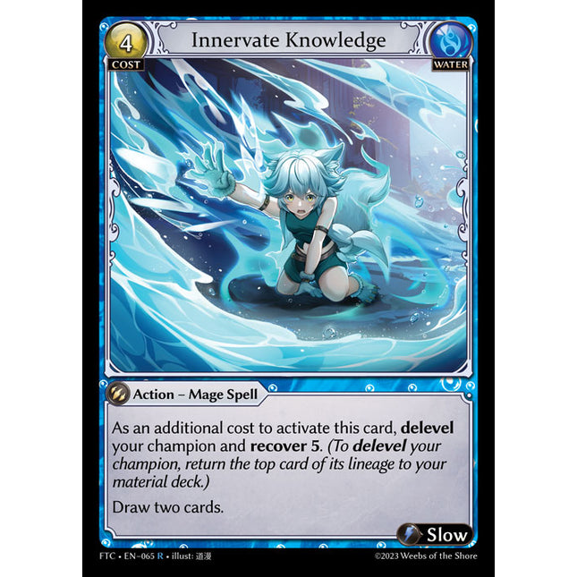 Innervate Knowledge - FTC EN-065 - x1 - R - NM - Non-Foil - Grand Archive TCG