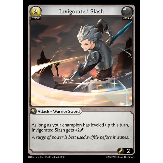 Invigorated Slash - DOA 1st EN-094 - Common - Near Mint - Foil - Grand Archive TCG