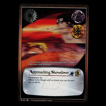 Approaching Showdown - 547 - NM - 1st Edition - Foil - Naruto CCG - D4-229