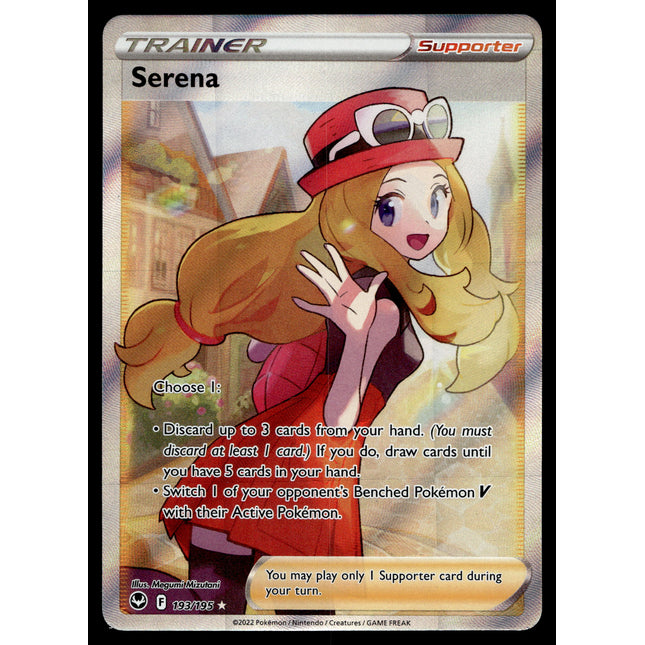 Serena - 193/195 - NM - Full Art - Silver Tempest - Pokemon - C2-7